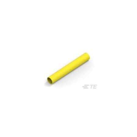 Raychem Heat Shrink Tube, Single Wall, 2:1 I.D. Shrink Ratio, Yellow NB19144001